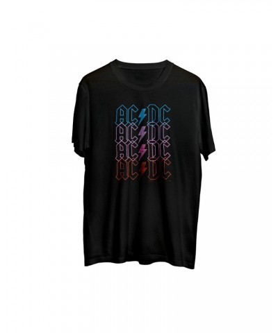 AC/DC Multicolor Logo Lightning Bolt Black T-Shirt $1.75 Shirts